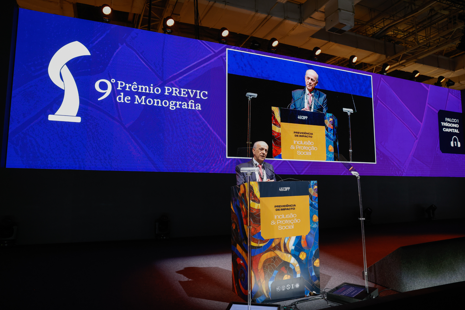 Cerimônia do Prêmio PREVIC de Monografia durante o CBPP